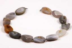 Zeige Details für Achat Druse Nuggets Strang Bild von Achat Druse Nuggets Strang