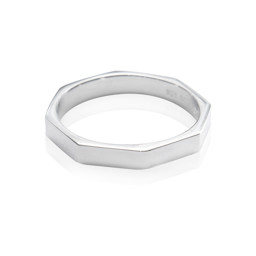 Zeige Details für "Octagon 3mm" Ring, Silber Bild von "Octagon 3mm" Ring, Silber
