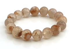 Zeige Details für Achat Kugeln 11-12mm Armband Sakura Bild von Achat Kugeln 11-12mm Armband Sakura