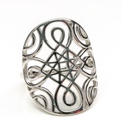 Zeige Details für Pamiro 25mm Ring, Silber rhodiniert Bild von Pamiro 25mm Ring, Silber rhodiniert