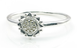 Immagine di "Sunflower" 8mm Ring, Silber 925