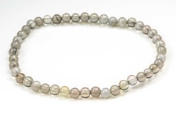 Zeige Details für Achat Kugeln 4mm Armband grau Bild von Achat Kugeln 4mm Armband grau