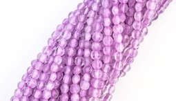 Bild von Amethyst fac. Diamond Disc  4mm Strang (Lavendel)