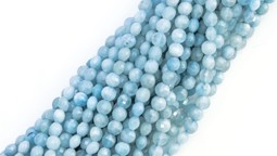 Zeige Details für Aquamarin fac. Diamond Disc  4mm Strang Bild von Aquamarin fac. Diamond Disc  4mm Strang