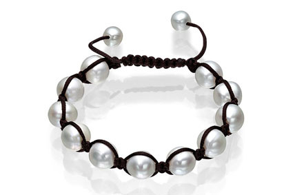 Immagine di Perlen Armband "Summer-Breeze", Nylon-Faden eingefasst, verstellbar
