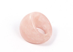 Vedere dettagli per Anello di quarzo rosa "Marquise" 30x25 mm Immagine di Anello di quarzo rosa "Marquise" 30x25 mm