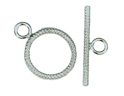 Vedere dettagli per Chiusura a ginocchiera in pelle di serpente 13 mm. Argento 925 (set di 3) Immagine di Chiusura a ginocchiera in pelle di serpente 13 mm. Argento 925 (set di 3)