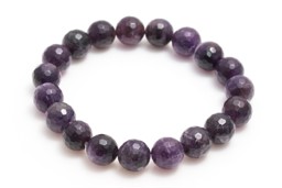 Zeige Details für Amethyst fac. Kugeln 10mm Armband Armband Bild von Amethyst fac. Kugeln 10mm Armband Armband