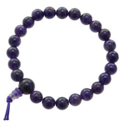 Zeige Details für Amethyst Mala-Armband 8mm, 23 Kugeln (Set à 3Stk) Bild von Amethyst Mala-Armband 8mm, 23 Kugeln (Set à 3Stk)