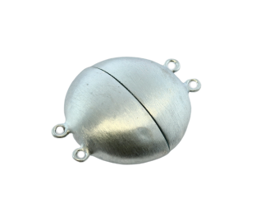 Zeige Details für Magnetverschluss Disc 20mm für 2fach. Silber satiniert Bild von Magnetverschluss Disc 20mm für 2fach. Silber satiniert