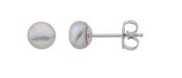 Vedere dettagli per Orecchini di perle "Round" 7-7,5 mm argento 925, rodiato Immagine di Orecchini di perle "Round" 7-7,5 mm argento 925, rodiato