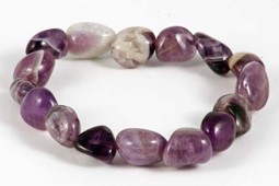 Zeige Details für Amethyst Nuggets Crazy  9-12mm Armband Bild von Amethyst Nuggets Crazy  9-12mm Armband
