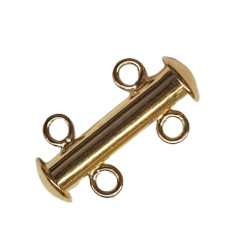 Zeige Details für Magnetverschluss "Stab" 2-reihig Silber vergoldet Bild von Magnetverschluss "Stab" 2-reihig Silber vergoldet