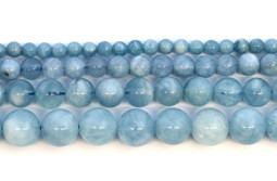 Zeige Details für Aquamarin Kugeln Strang Extra Bild von Aquamarin Kugeln Strang Extra