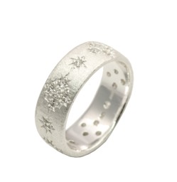 Zeige Details für Multi Zirkonia Star 7mm Ring mit CZ, Silber 925 Bild von Multi Zirkonia Star 7mm Ring mit CZ, Silber 925