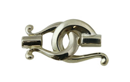 Vedere dettagli per Chiusura ad arpa 20 mm "Single Maxi", argento 925 Immagine di Chiusura ad arpa 20 mm "Single Maxi", argento 925
