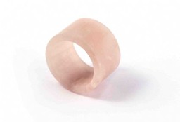 Vedere dettagli per Anello di quarzo rosa satinato 15-17 mm Immagine di Anello di quarzo rosa satinato 15-17 mm