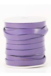 Immagine di Lederband flach 7mm violett, 10m Rolle