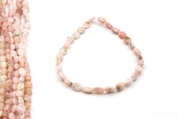 Zeige Details für Andenopal (rosa) Oval (flach) 10x14mm Strang Bild von Andenopal (rosa) Oval (flach) 10x14mm Strang