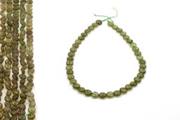 Zeige Details für Apatit (grün) Disc 10mm Strang Bild von Apatit (grün) Disc 10mm Strang