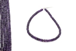 Zeige Details für Amethyst fac. Button 6mm Strang Extra (Diamond-Cut) Bild von Amethyst fac. Button 6mm Strang Extra (Diamond-Cut)