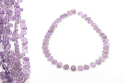 Zeige Details für Amethyst fac. Tropfen 8x10mm flach Strang (Lavendel) Bild von Amethyst fac. Tropfen 8x10mm flach Strang (Lavendel)