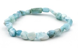 Bild von Larimar Nuggets  5-9mm Armband