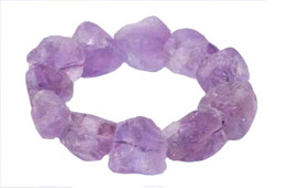 Immagine di Amethyst Roh-Nugget Armband ca. 16x21mm