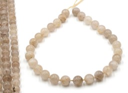 Vedere dettagli per Perline tonde di quarzo rutilato di 14-15 mm a filo Immagine di Perline tonde di quarzo rutilato di 14-15 mm a filo