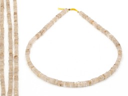 Vedere dettagli per Quarzo rutilato quadrato piatto filo da 5 mm Immagine di Quarzo rutilato quadrato piatto filo da 5 mm