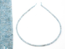 Zeige Details für Aquamarin fac. Button  4mm Strang (Diamond-Cut) Bild von Aquamarin fac. Button  4mm Strang (Diamond-Cut)