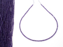 Zeige Details für Amethyst fac. Kugeln  3mm Strang (Diamond Cut) Bild von Amethyst fac. Kugeln  3mm Strang (Diamond Cut)