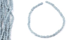 Zeige Details für Angelit Oval flach 10x7mm Strang Bild von Angelit Oval flach 10x7mm Strang