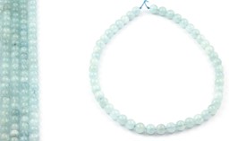 Zeige Details für Aquamarin Kugeln  8-9mm Strang Extra Bild von Aquamarin Kugeln  8-9mm Strang Extra