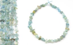 Zeige Details für Aquamarin fac. Nuggets 8-9mm Strang Bild von Aquamarin fac. Nuggets 8-9mm Strang