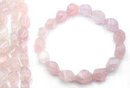 Vedere dettagli per Quarzo rosa sfaccettato. Filo da 25-30 mm Immagine di Quarzo rosa sfaccettato. Filo da 25-30 mm