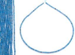 Zeige Details für Achat blau Kugeln  3mm Strang (gefärbt) Bild von Achat blau Kugeln  3mm Strang (gefärbt)