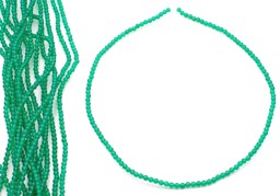 Zeige Details für Achat grün Kugeln  3mm Strang (gefärbt) Bild von Achat grün Kugeln  3mm Strang (gefärbt)