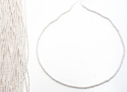 Zeige Details für Achat weiss fac. Kugeln  2mm Strang Bild von Achat weiss fac. Kugeln  2mm Strang