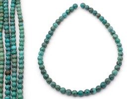 Zeige Details für Türkis natur fac. Kugeln 8mm Strang Bild von Türkis natur fac. Kugeln 8mm Strang