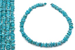 Zeige Details für Türkis natur Chips flach 10-12mm Extra Strang (Tibet) Bild von Türkis natur Chips flach 10-12mm Extra Strang (Tibet)