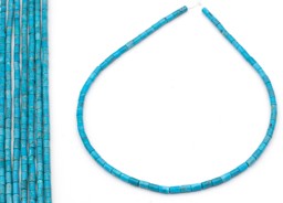 Zeige Details für Türkis natur Zylinder 4x8mm Extra Strang (Tibet) Bild von Türkis natur Zylinder 4x8mm Extra Strang (Tibet)