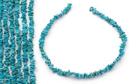 Zeige Details für Türkis natur Splitter "Medium" Extra Strang Bild von Türkis natur Splitter "Medium" Extra Strang