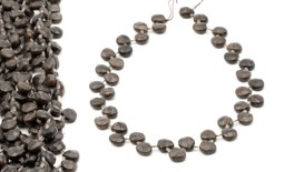 Zeige Details für Achat (Choco) fac. Briolette 10mm Strang Bild von Achat (Choco) fac. Briolette 10mm Strang