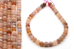 Zeige Details für Kirschblüten Achat Kugeln 10mm Strang Bild von Kirschblüten Achat Kugeln 10mm Strang