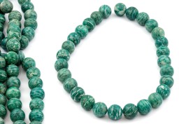 Vedere dettagli per Perline tonde di amazzonite 14 mm (Brasile) Immagine di Perline tonde di amazzonite 14 mm (Brasile)