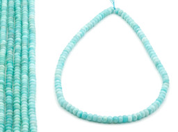Vedere dettagli per Rondelle di amazzonite 6 mm extra Immagine di Rondelle di amazzonite 6 mm extra