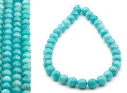 Vedere dettagli per Perline tonde di amazzonite 12mm extra Immagine di Perline tonde di amazzonite 12mm extra