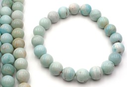 Vedere dettagli per Filo di perline di amazzonite da 20 mm Immagine di Filo di perline di amazzonite da 20 mm