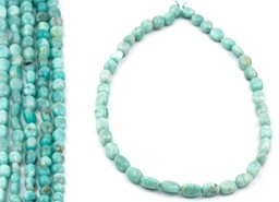 Vedere dettagli per Amazonite nuggets 6x9mm filo extra Immagine di Amazonite nuggets 6x9mm filo extra